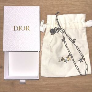 Dior silver phone charm